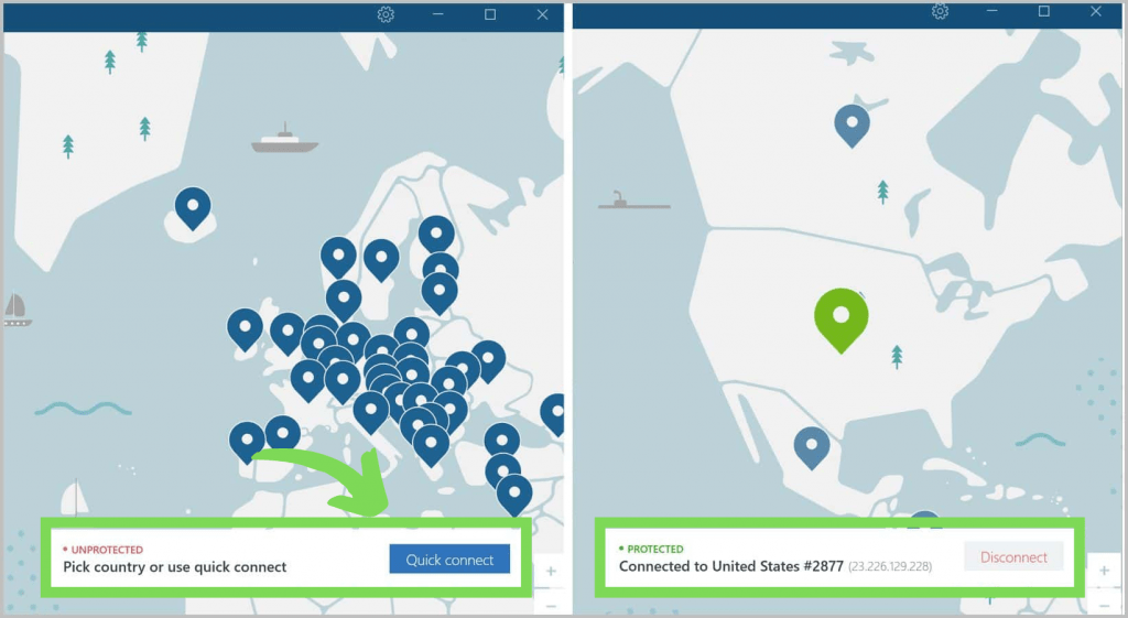 NordVPN Quick Connect Image